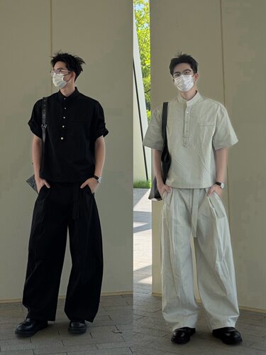 AYUN Studio 孙聖云新中式休闲套装宽松阔版休闲清爽夏日透气短袖