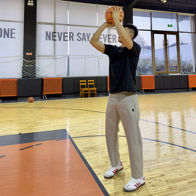 宽松篮球青年百搭刺绣九分裤