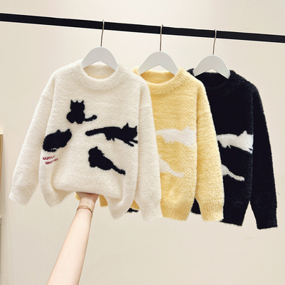 女童毛衣2025新款秋冬洋气线衣