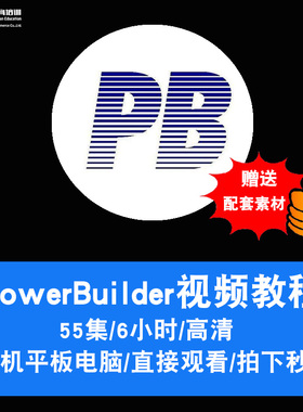 PowerBuilder视频教程pb8、pb9、pb12.5快速开发设计指导在线课程