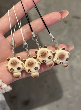 可爱少女暹罗猫挂件卡通百搭ins
