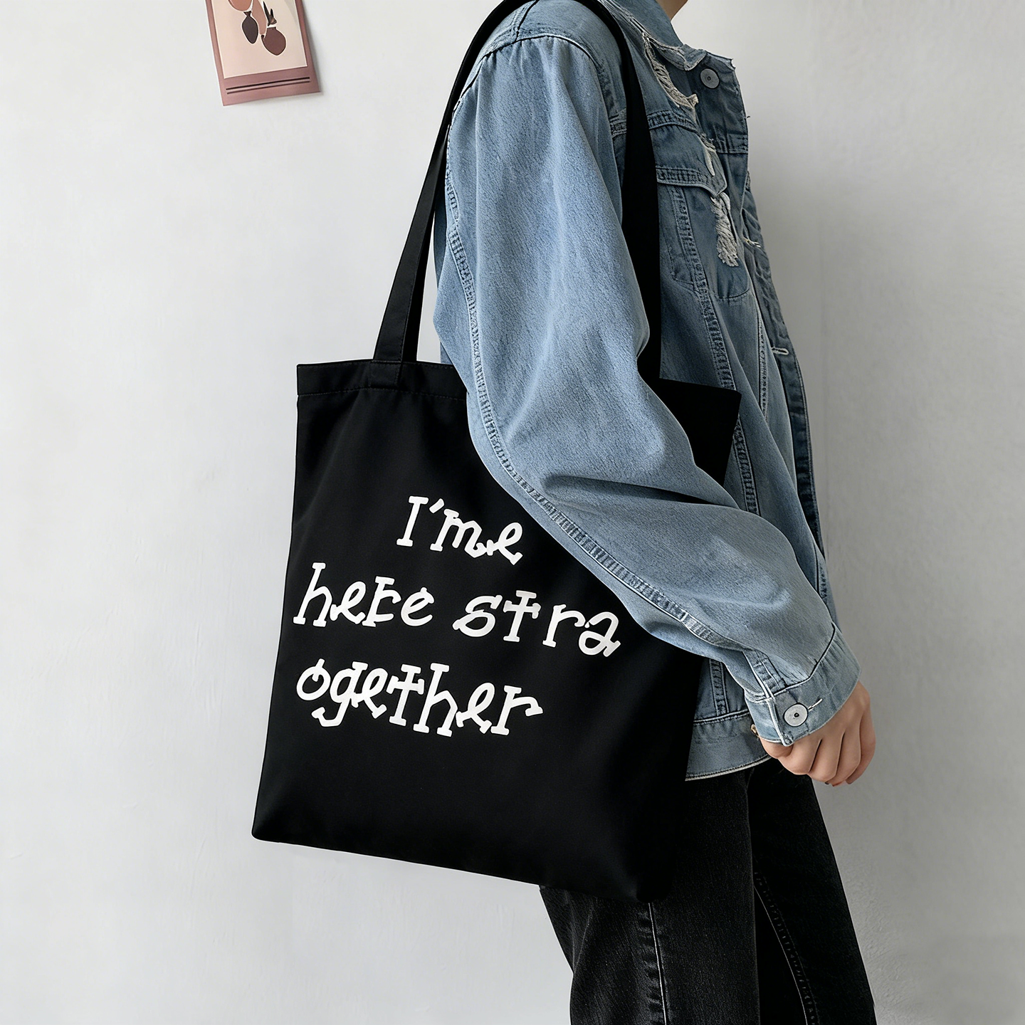 大容量结实帆布包2025新款带拉链简约手提包学生上课通勤单肩包邮