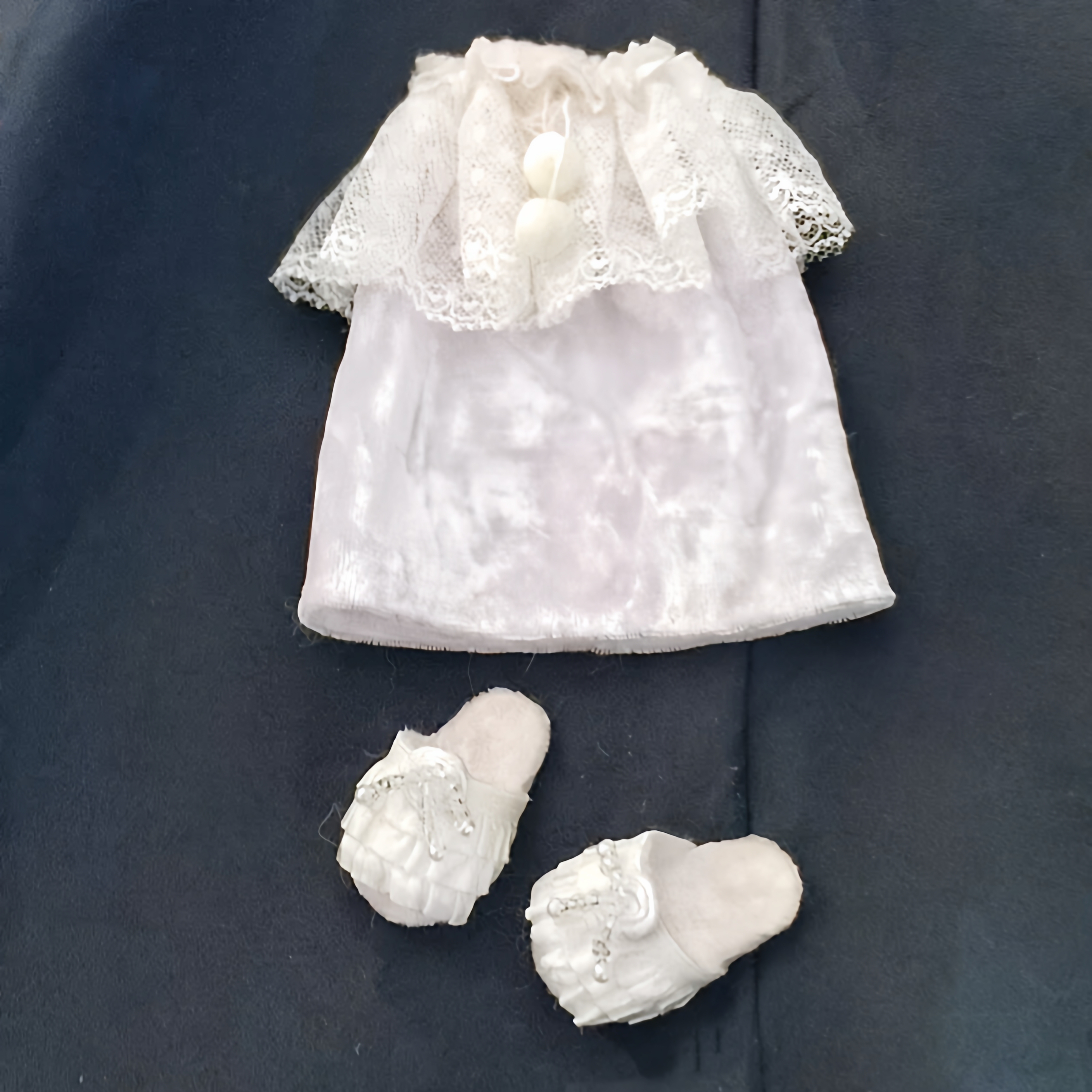 bjd拖鞋睡裙四分三/6分抹胸丝绒睡衣ob24/22小布娃用配件六分娃衣