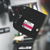 湾岸车贴jdm风格 日系汽车油箱盖内侧反光贴纸无铅汽油安全警示贴