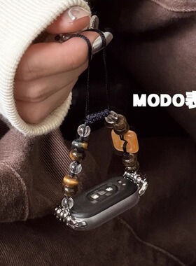 MODO表带适用小米手环10/9国风苹果iwatchS10中式方扣华为Fit4pro