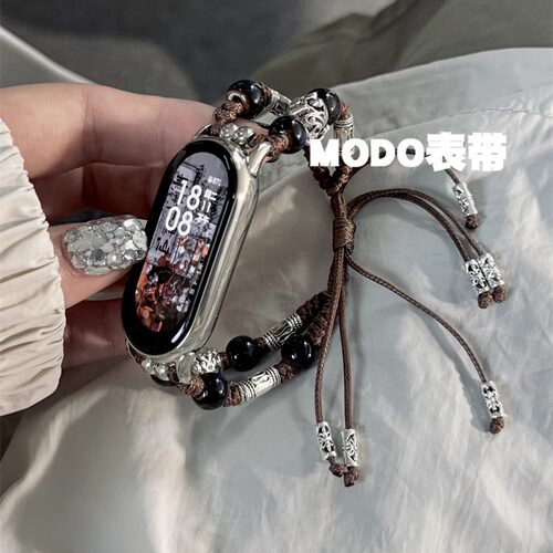 MODO表带适用小米手环10/9表带晕染石华为FIT4编织苹果iwatchS10