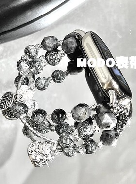 MODO表带适用小米手环10/9表带华为FIT4/3招财猫苹果iwatch10弹力