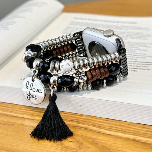 适用苹果手表s10se创意表带applewatchse9/s8/s7654se2民族风手链