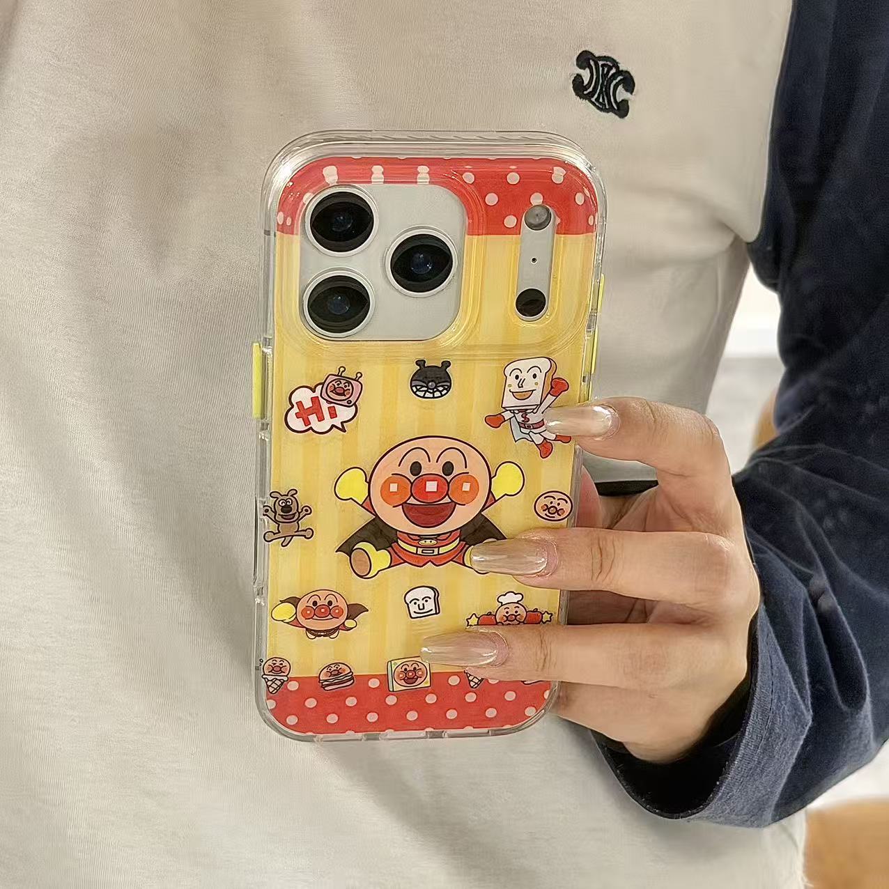面包超人黄色全包16pro适用于苹果iPhone16/17卡通可爱15/16手机壳保护套15promax防摔趣味17promax