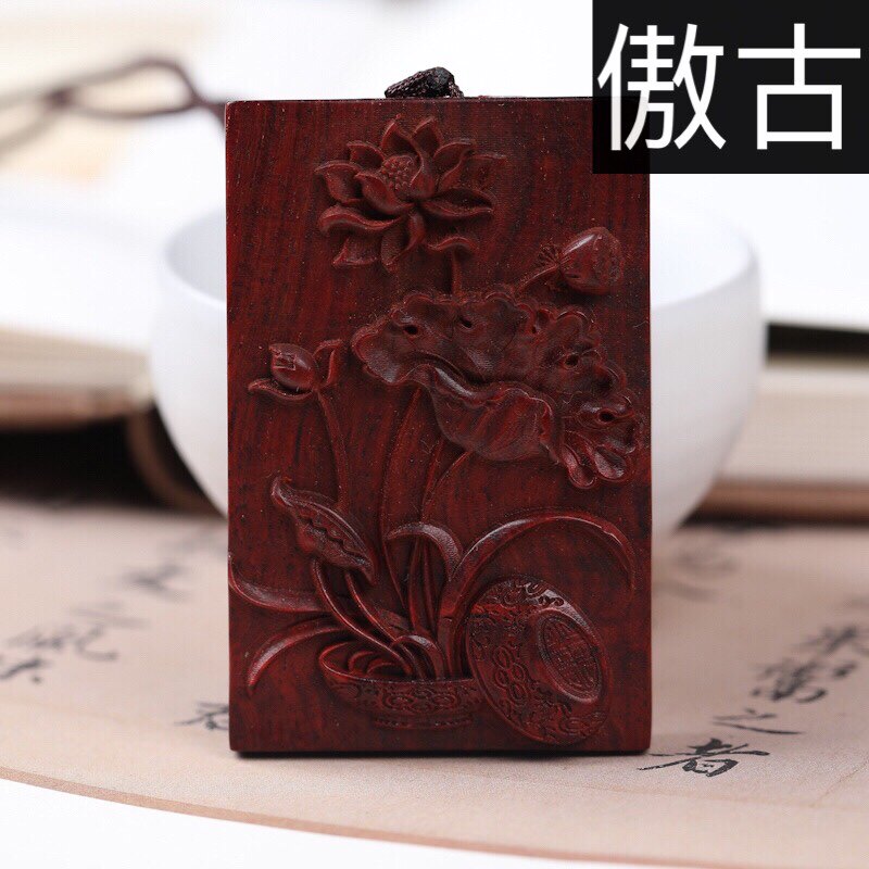 印度小叶紫檀红木手把件文玩吊坠图片