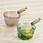 圆形家用厨房漏勺水勺食品级塑料可悬挂水舀子水瓢勺子小中大号