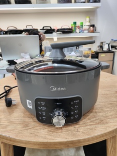 Midea/美的电火锅DHE3008T麦饭石家用多功能大容量6升全自动煮锅