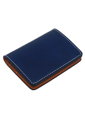 头层牛皮卡包植鞣革驾驶证包男士零钱包真皮撞色磁扣女式高档卡夹