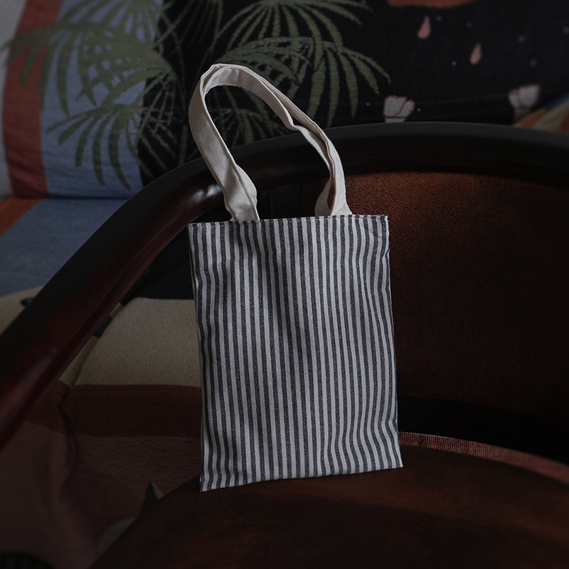 条纹购物袋色织双层面料饭盒袋迷你购物袋复古文艺范手提袋棉布袋在类目 箱包皮具/热销女包/男包, 女士包袋中 - 来自Buy2taobao.com提供专业的淘宝代购服务