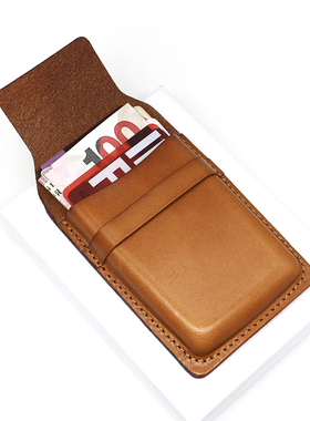 真皮植鞣头层牛皮迷你小卡包便携包男包复古女式卡夹名片包立体包