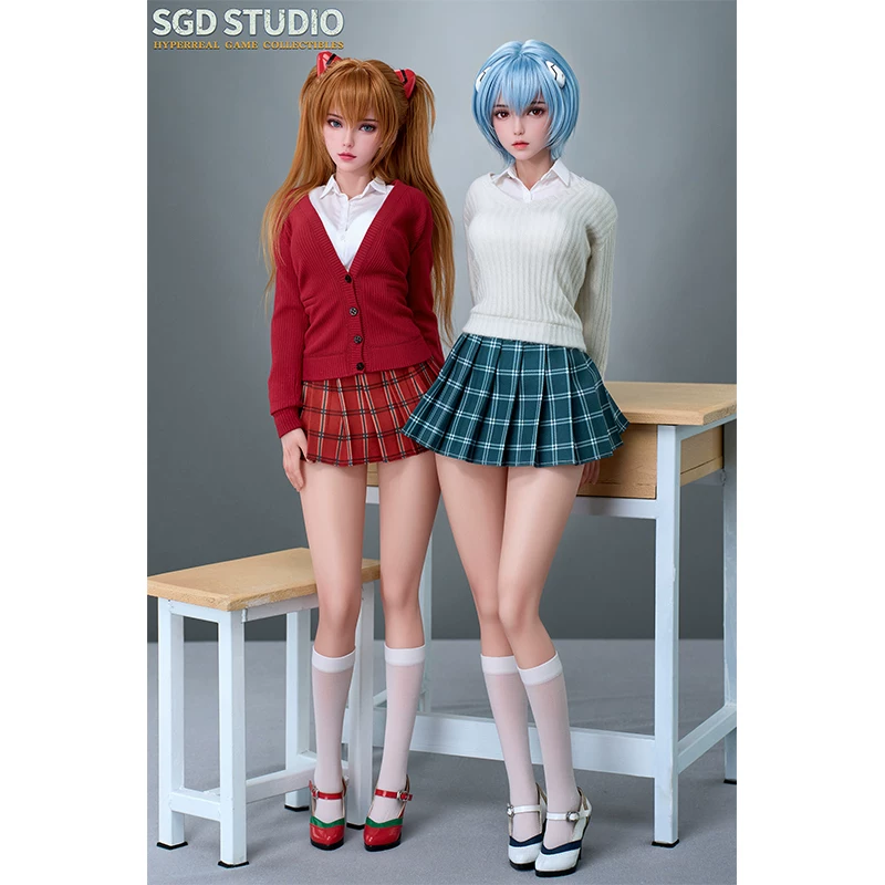 SGD Studio 1/3 姐妹花 绫波丽 明日香 铂金硅胶 可动收藏人偶