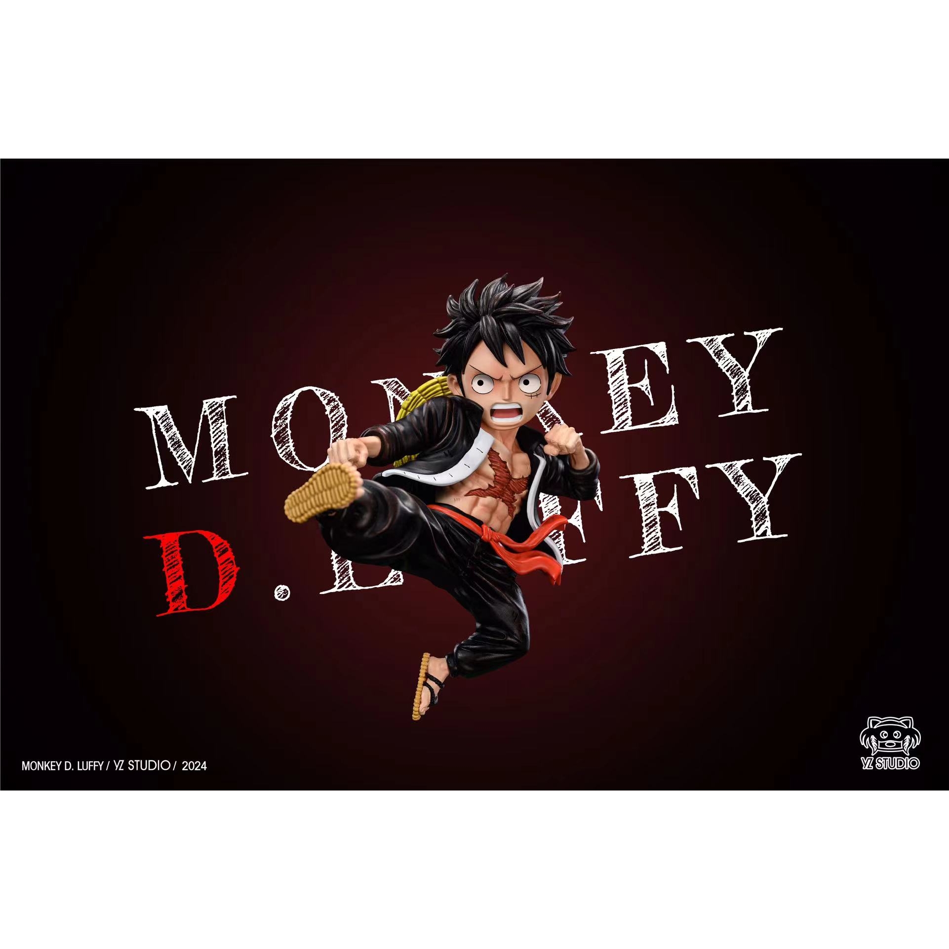 【现货】Yz 海贼王 纪念企划 扉页造型 功夫路飞 GK手办雕像模型