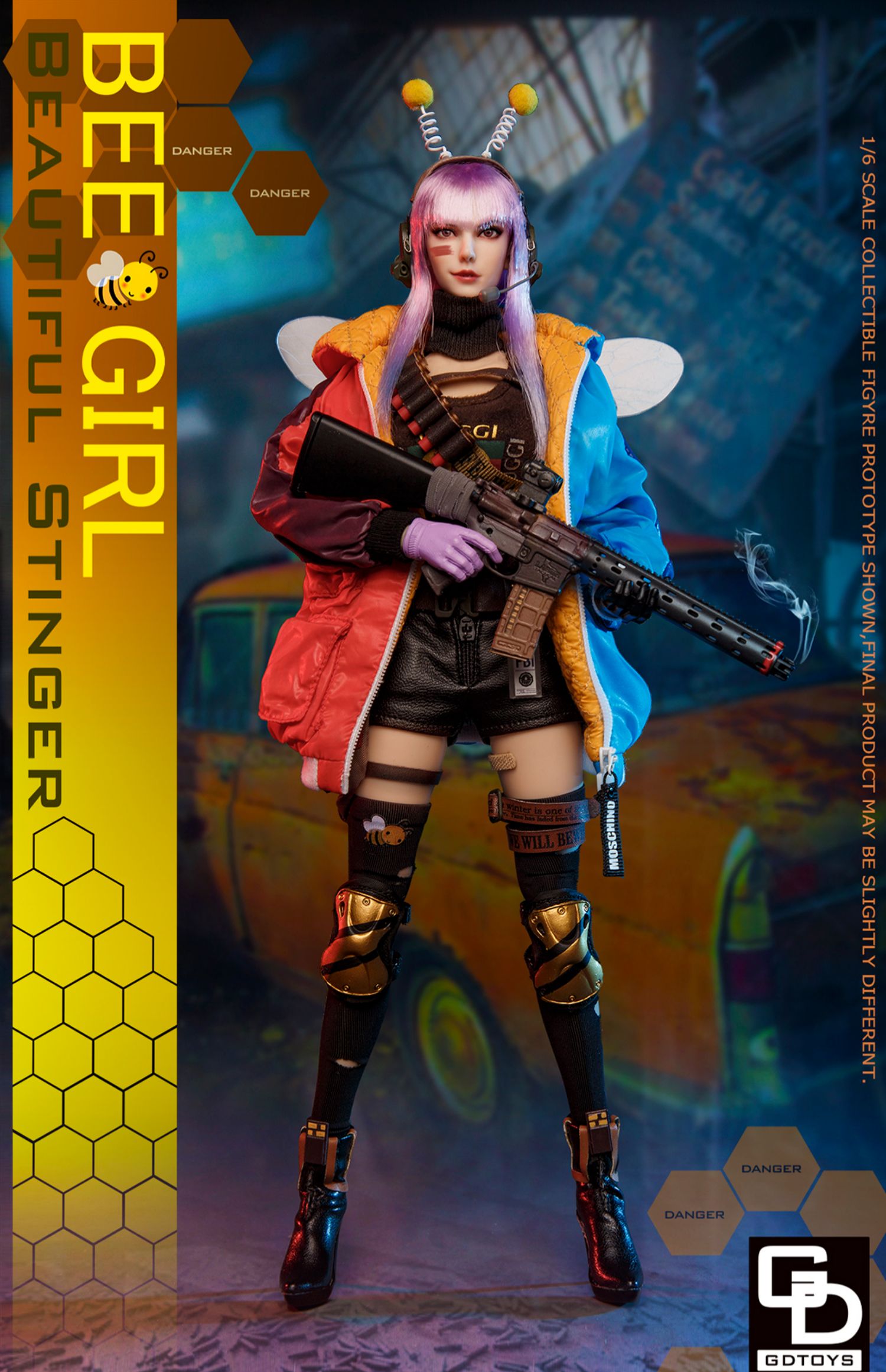 【现货】1/6兵人模型 GD97003 末日蜜蜂少女 关节可动手办模型