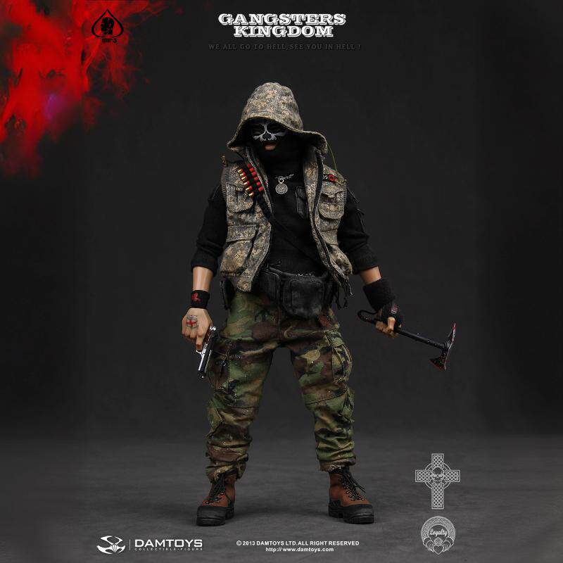 【现货】DAMTOYS 原创系列GK003黑帮王国 黑桃3 Spade3【漫迷坊】