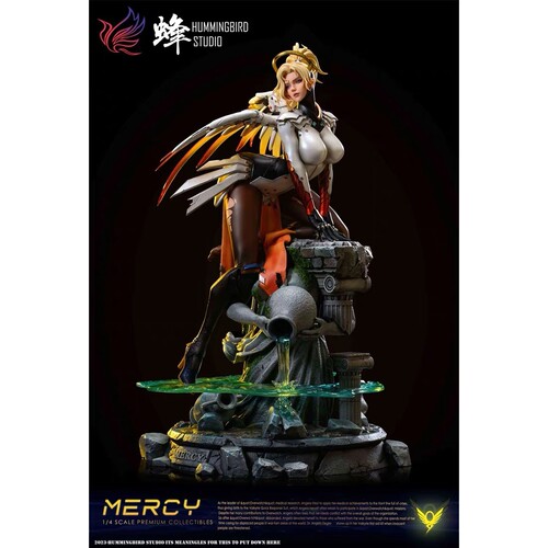 【现货】蜂鸟 守望先锋 OW 天使 003圣光 雕像手办摆件【漫迷坊】