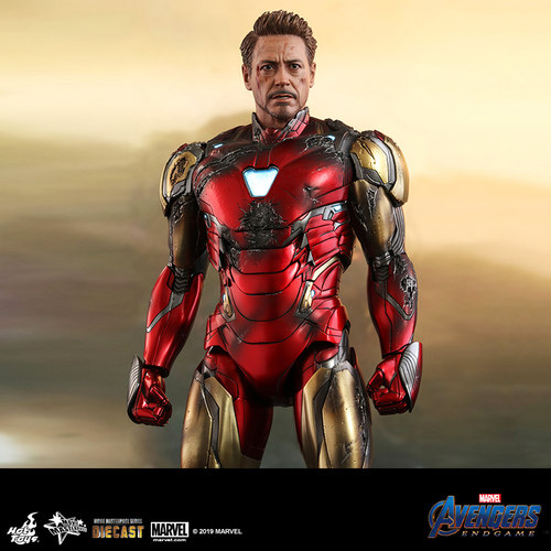 【现货】Hot Toys 复联4 钢铁侠MARK85 战损版 1:6合金人偶兵人