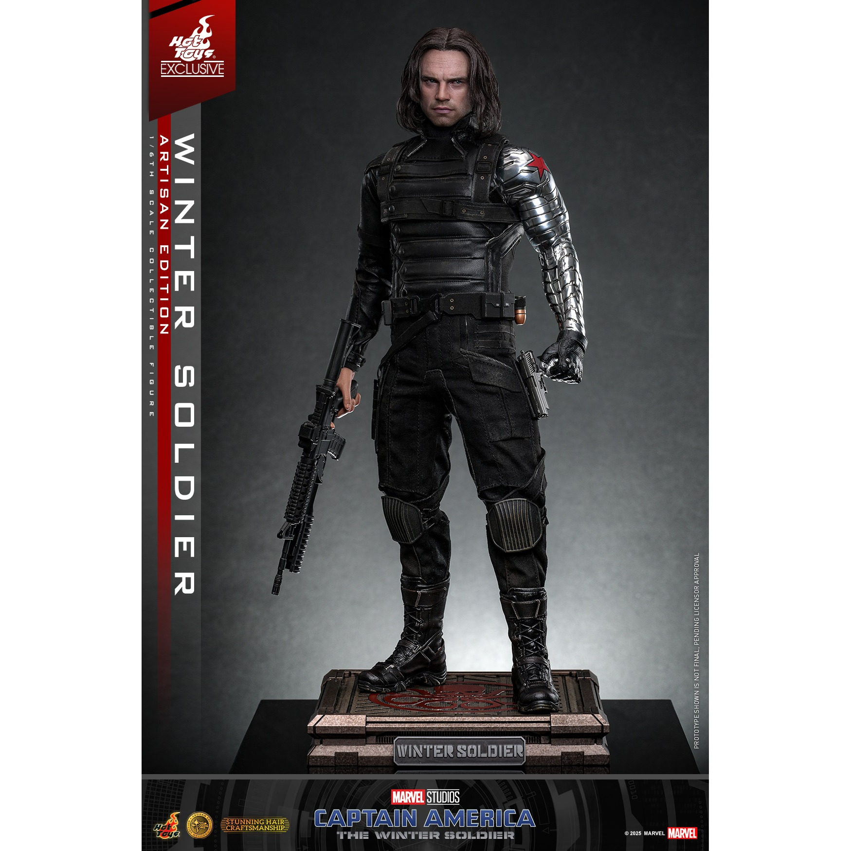 HotToys 1/6 美国队长2 冬日战士 冬兵 植发特别版 MMS790AEB人偶
