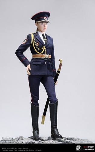 【现货】POPTOYS 1/6 俄罗斯警察部队 女骑警EX055 内务女警EX056