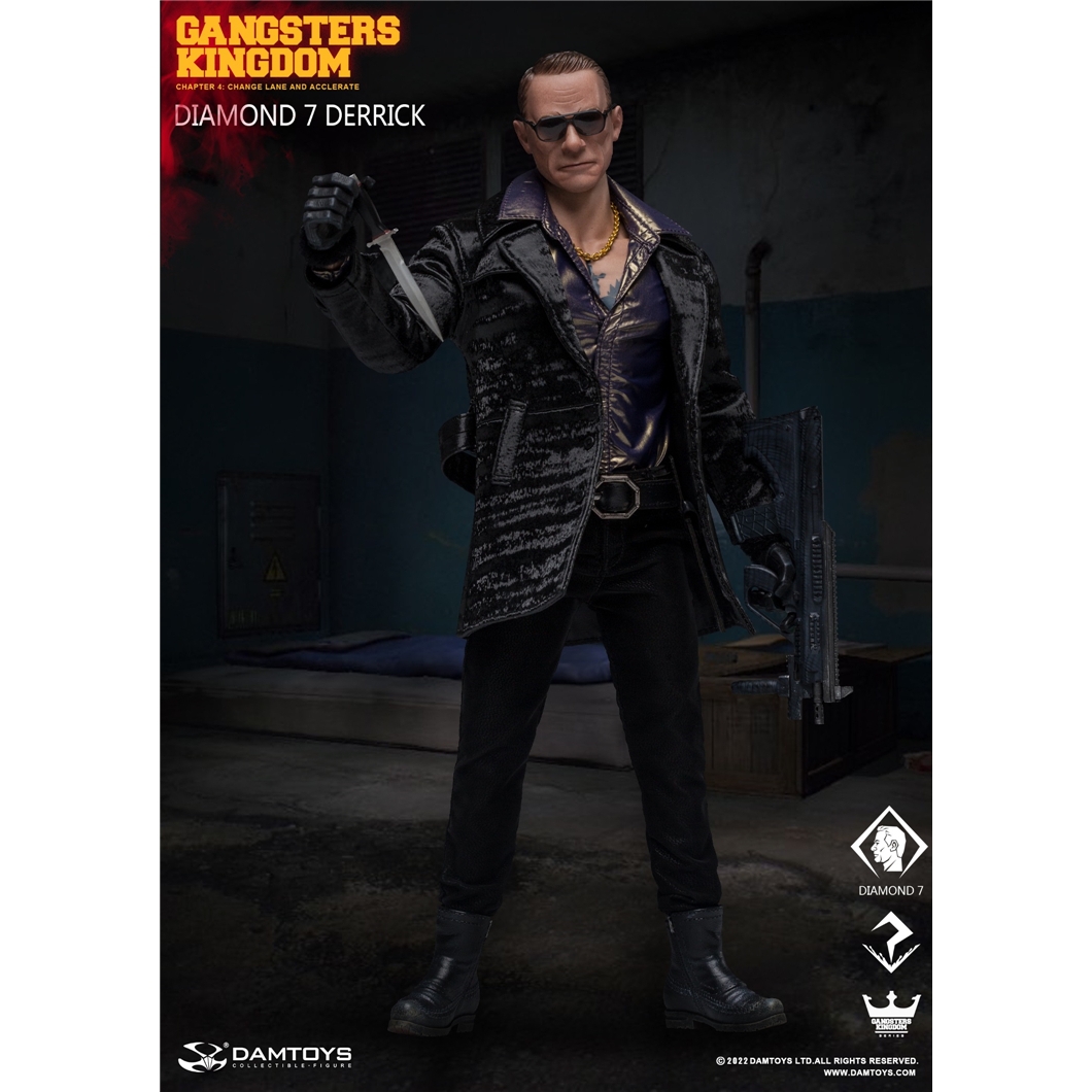 现货 DAMTOYS GK026 1/6 黑帮王国 方块7 戴里克 尚格云顿 可动