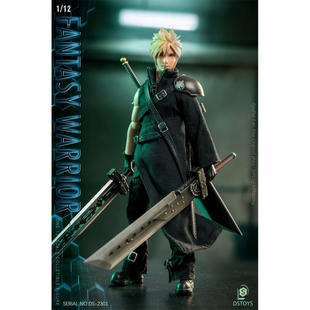 现货 DSTOYS DS-2301 1/12 幻想战士 克劳德 云片 可动人偶 6寸