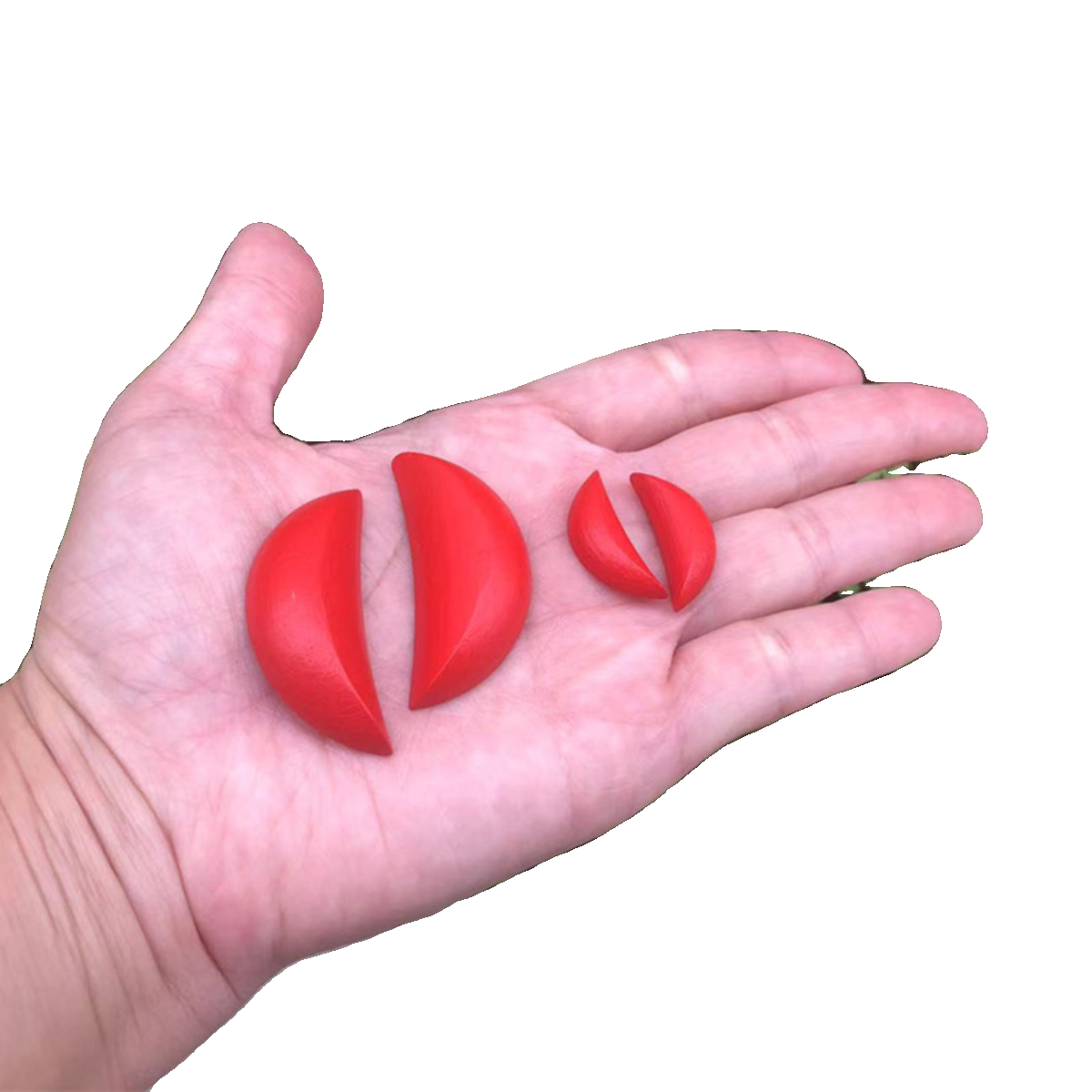 潮汕榉木圣杯实木小胜杯仿真闽南拜神佛具迷你小摆件黄铜香炉香插