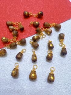 天然沉香秤砣吊坠提溜diy文玩手链配件饰品挂坠子