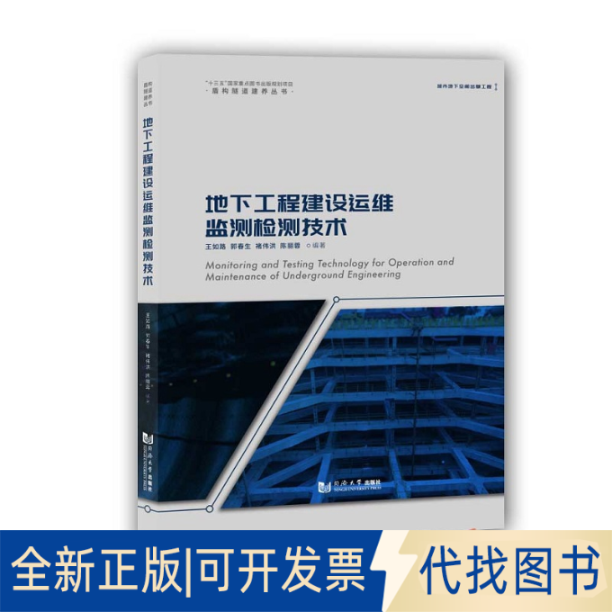 正版全新地下工程建设运维监测检测技术9787560894508王如路/郭春生/褚伟洪/陈丽蓉同济大学出版社2020-11-01