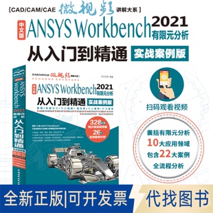 正版全新中文版ANSYS Workbench 2021有限元分析从入门到精通 实战案例版9787522603476天工在线水利水电出版社2022-09-01