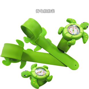 乌龟手表抖音网红绿海龟男款绿水龟女款小乌龟儿童玩具圣诞拍拍带