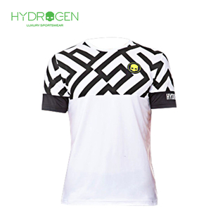 HYDROGEN氢原子 男款网球服球星同款运动短袖圆领时尚百搭速干