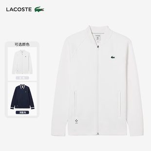 LACOSTE法国鳄鱼 男梅德韦杰夫卫衣外套直筒型开衫网球服|SH7540