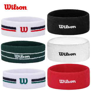 头带 威尔逊Wilson SPORTS 头巾CLUB 棉质吸汗头巾运动头带工具