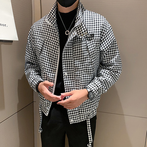 秋冬新款个性潮牌立领夹克男JK50-P98图片