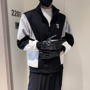 JK30-P108-控148-秋冬社会小伙潮牌新款棒球服机车服夹克外套男图片