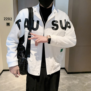 JK29-P98-控138店主秋季男士夹克外套工装宽松立领潮流休闲男图片