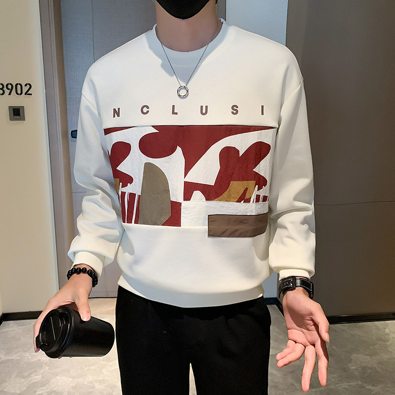 2024秋冬潮牌新款圆领卫衣男A370-W31-P65,男装卫衣,电商A370