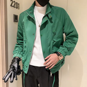 JK31-P98-控138 秋季新款潮牌工装立领休闲夹克男图片