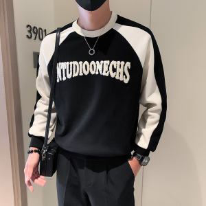 秋冬新款潮牌卫衣圆领打底衫男A370-W32-P65图片