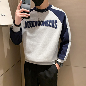 秋冬新款潮牌卫衣圆领打底衫男A370-W32-P65图片