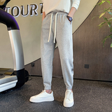 秋季新款社会小伙男士休闲运动裤束脚哈伦裤小脚裤男X618P50-控7，男装休闲裤，电商A370
