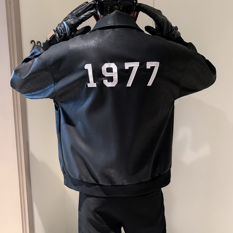 PY20-P115-控158 秋季新款休闲个性潮牌机车服皮衣男夹克外套图片