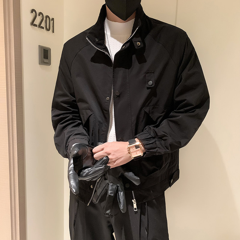 JK31-P98-控138秋季新款潮牌工装立领休闲夹克男,男装夹克,电商A370