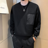 秋季新款潮牌圆领套头卫衣男W33-P65，男装卫衣，电商A370