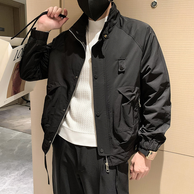 JK31-P98-控138秋季新款潮牌工装立领休闲夹克男,男装夹克,电商A370