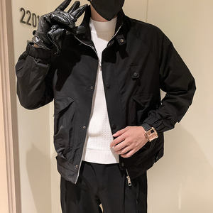 JK31-P98-控138 秋季新款潮牌工装立领休闲夹克男图片